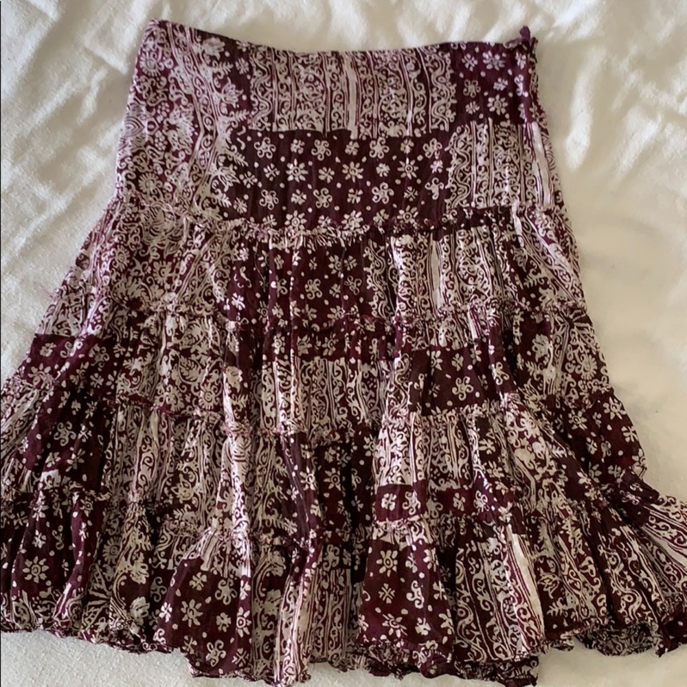 Cotton boho skirt